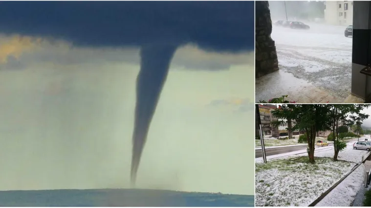 VIDEO Snažno nevrijeme u Istri: Divovska pijavica i oblaci djelovali su kao da dolazi apokalipsa