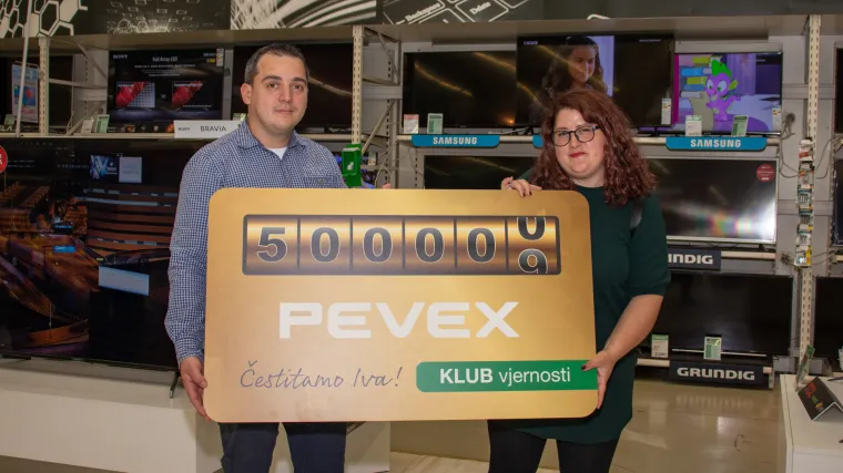 Pola milijuna članova u PEVEX KLUB-u vjernosti