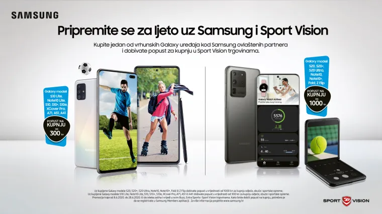 Dočekajte ljeto aktivni uz novi sportski outfit i Samsung Galaxy pametni telefon