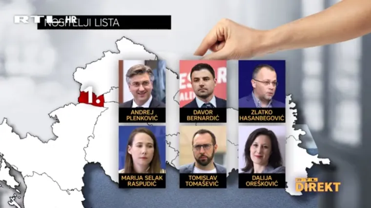 U elitnu I. izbornu jedinicu smjestili su se Plenković, Bernardić, Hasanbegović...