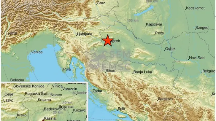 Ovo je bilo četvrto koje se osjetilo u zadnja dva i pol dana