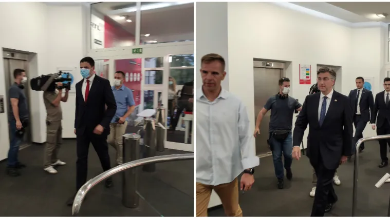 FOTO Oči u oči: Ljutiti rivali Bernardić i Plenković stigli na sučeljavanje na RTL-u!