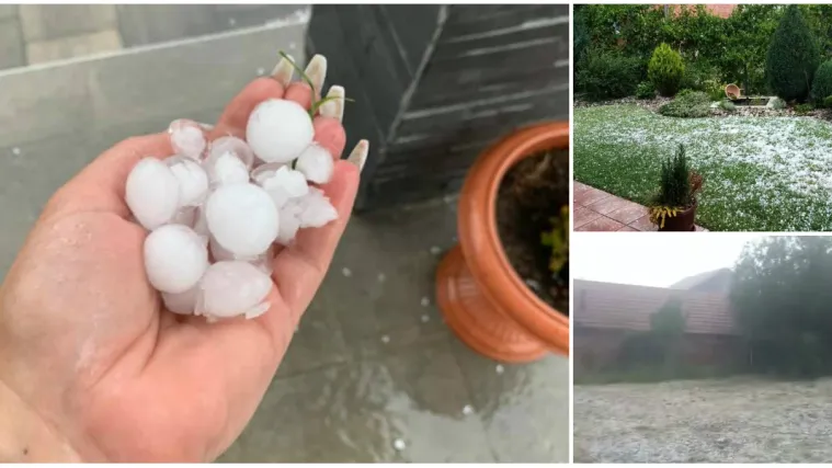 FOTO/VIDEO Jako nevrijeme zahvatilo je Varaždinsku županiju: Padala tuča veličine oraha