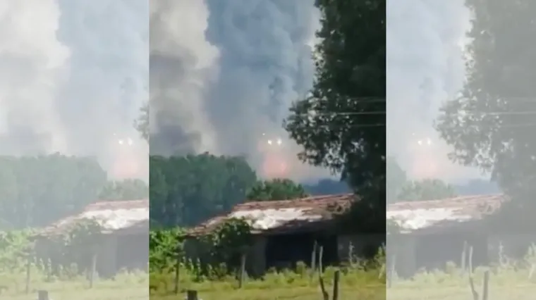 Velik požar u tvornici pirotehnike, u skladi&scaron;tima drže vi&scaron;e od 110 tona eksploziva