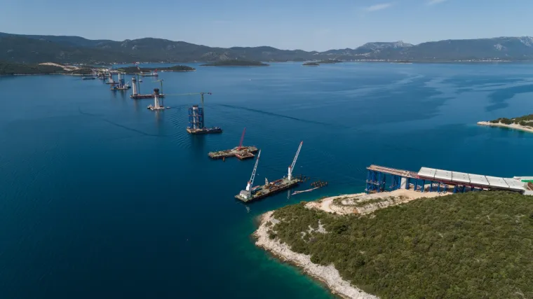 Kinezi u problemima: Zbog korone ne mogu dovesti zavarivače, Pelje&scaron;ki most mogao bi probiti rokove