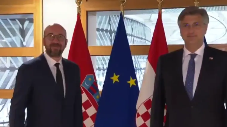 Plenković se sastao s Charlesom Michelom: 'Hrvatska očekuje dvostruko veći iznos nego &scaron;to je imala'