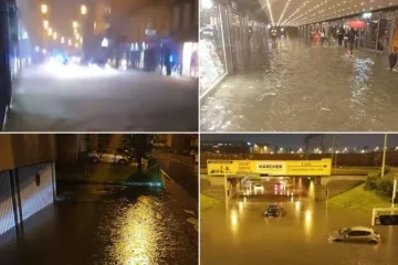 Padala obilna kiša, poplavljeni podrumi, garaže, Ilica...; promet nekim ulicama u prekidu