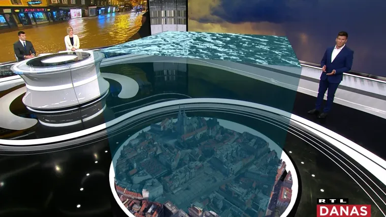 RTL-ov meteorolog objasnio koliko je ki&scaron;e palo na Zagreb: 'Ta kocka vode je triput veća od Katedrale'