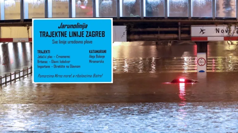 I kad je najteže, Zagrepčani se znaju &scaron;aliti: 'Kaj, pa cijeli grad je fontana'; 'Jesu javili kad erumpira Sljeme'