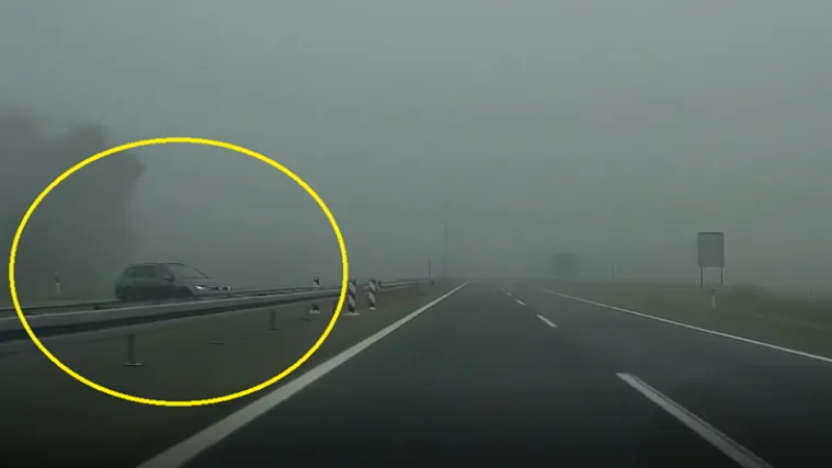 VIDEO Polukružno se okretao na autocesti, a kamioni jure: 'Da se smrzneš!'