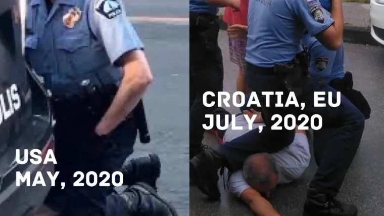 Svjedočimo li amerikanizaciji hrvatske policije? Uhićenje Blagusa uspoređuje se s Floydom