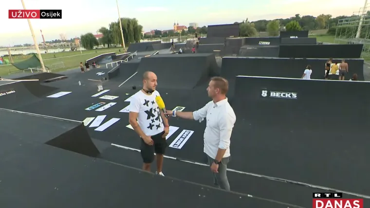 Ekipa RTL-a posjetila pripreme za Pannonian Challenge: Veličanstveni skate park i nakon događanja ostaje osječkoj djeci