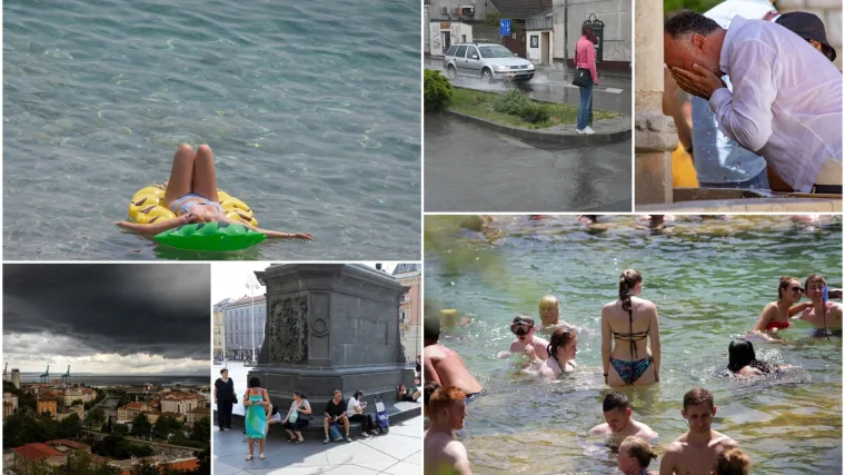 Evo kakvo nas vrijeme očekuje: Početak tjedna vruće i sparno, a poslije će biti i olujnog nevremena