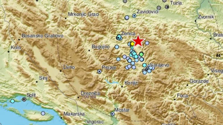 Treći u dva dana: Potres jačine 3,8 po Richteru zatresao susjednu Bosnu i Hercegovinu