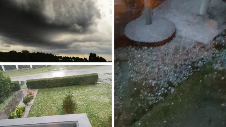 Grmljavinsko nevrijeme u Varaždinu i Međimurju: Nebo se zamračilo, a onda su krenuli pljusak i tuča