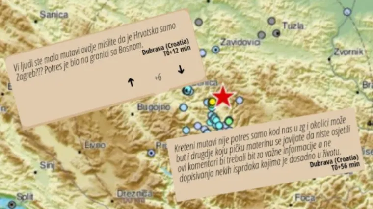 I na aplikaciji za potrese smo se uspjeli posvađati: 'Prije nego se javite, pogledajte gdje je epicentar'