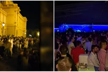 Stožer ne dozvoljava izlaske u klubove, ali se zato smije piti iz iste boce, gurati i grliti ispred kazališta