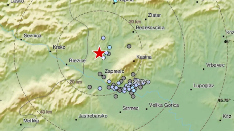 Područje oko Zagreba opet se trese: 'Prozori su zavibrirali, dobro smo se prepali'