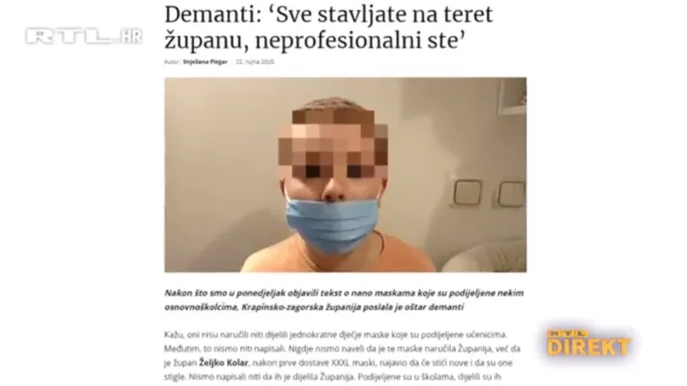 Velike zavrzlame iz malog Zagorja: Učenici su dobili premalene maske, ali ovoga puta nije kriva Županija