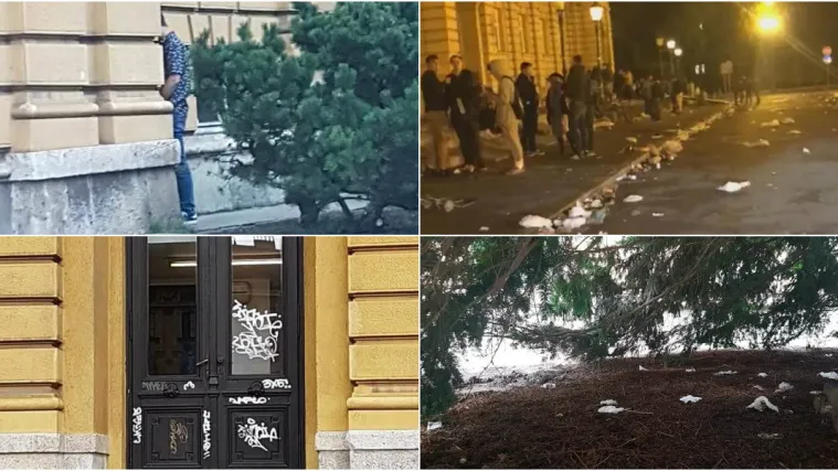 Pjevač objavio &scaron;okantne slike oko zgrade HNK vikendom: Ekipa baca smeće, fekalije su posvuda...