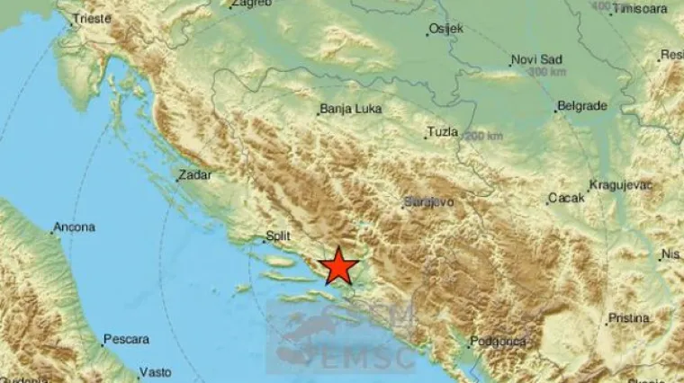 Potres magnitude 3,5 kod Ljubu&scaron;kog, osjetio se i u Dalmaciji