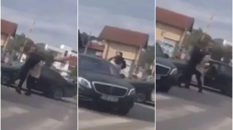 Otac slavnog nogometaša Evertona mlatio se s MMA borcem nasred ulice. Kamera snimila sve