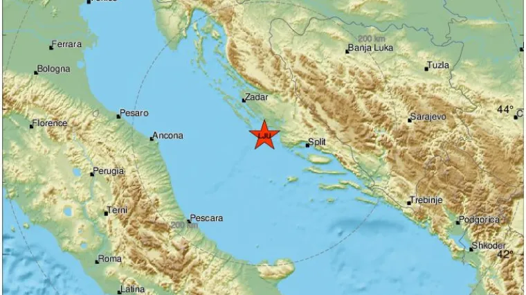 Dalmacija i dalje podrhtava: Novi potres nedaleko od &Scaron;ibenika