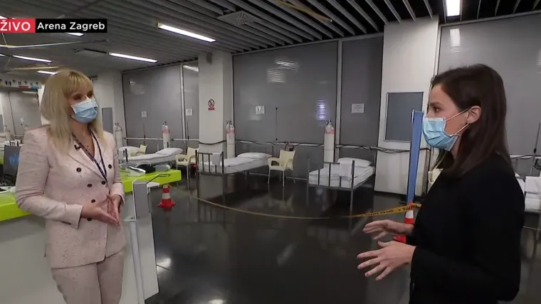 U zagrebačkoj Areni spremno 100 kreveta! Glavna medicinska sestra za RTL otkrila sve detalje