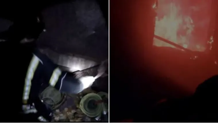 Pogledajte dramatičnu snimku požara u Zagrebu: Ozlijeđen je vatrogasac