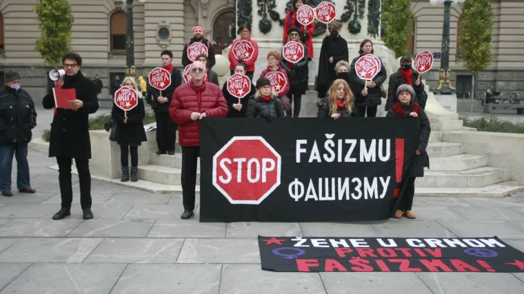 STOP FAŠIZMU! Održali akciju povodom Međunarodnog dana borbe protiv fašizma i antisemitizma