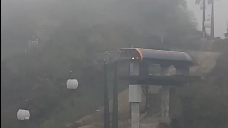 VIDEO Ovakve prizore uskoro ćemo če&scaron;će viđati: Sljemenska žičara u maglovitoj probnoj vožnji!