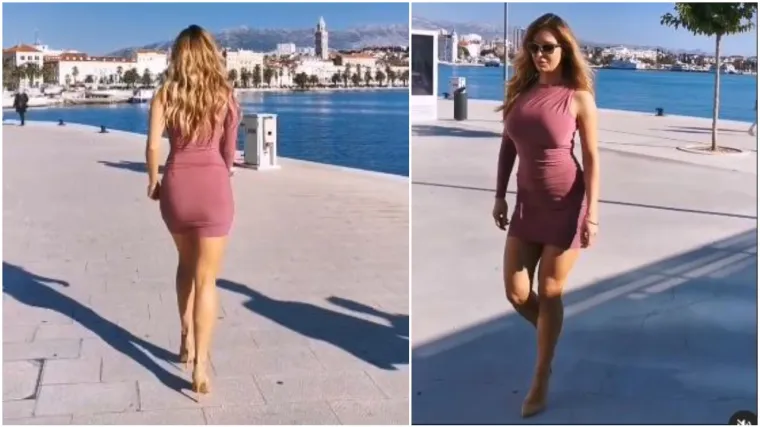 Lidiju Bačić snimili na rivi u opasnom minjaku - iz svih uglova