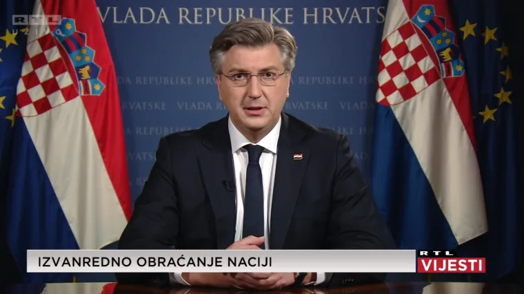 Plenković se obratio naciji uoči uvođenja strogih mjera: 'Uspjeh u borbi protiv koronavirusa je u rukama svakoga od nas'