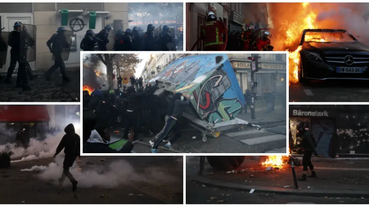 Prosvjednici podigli barikade i napali kamenjem i pirotehnikom. Policija bacila suzavac i &scaron;ok granate