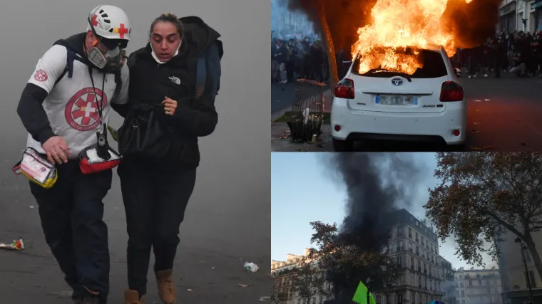 Žuti prsluci digli barikade i napali policiju kamenjem i pirotehnikom, a onda je uslijedio odgovor
