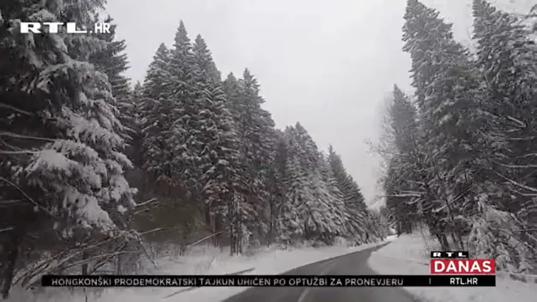 Zbog snijega u Gorskom kotaru jučer su problema imali vozači: Njihovi su problemi zavr&scaron;ili, ali ne i muke Gorana