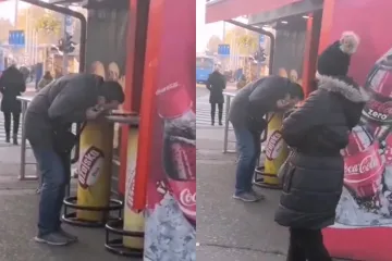 Tip &scaron;mrče usred bijela dana, a prolaznici se ni ne obaziru