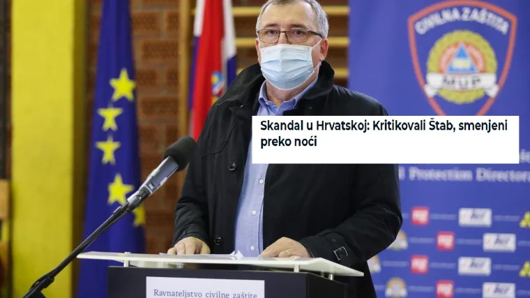 'Stručnjaci su kritizirali Stožer pa smijenjeni preko noći. Tamo, kao i u Srbiji, kritika nije poželjna'