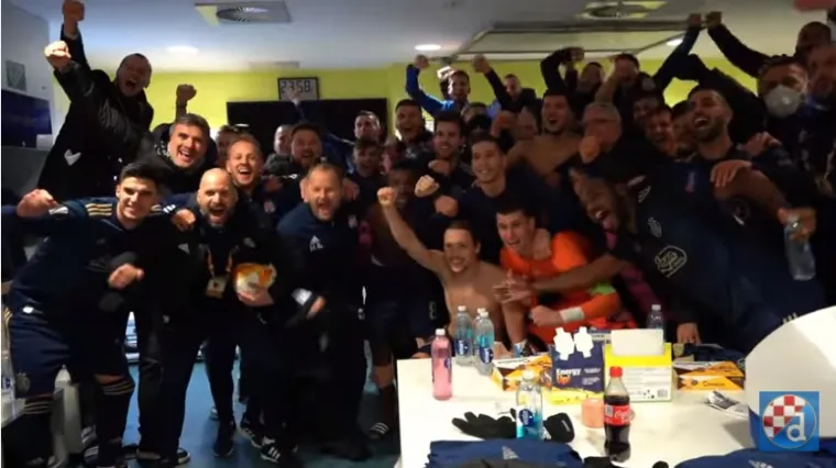 Pogledajte kako su Modri proslavili jo&scaron; jedan povijesni uspjeh