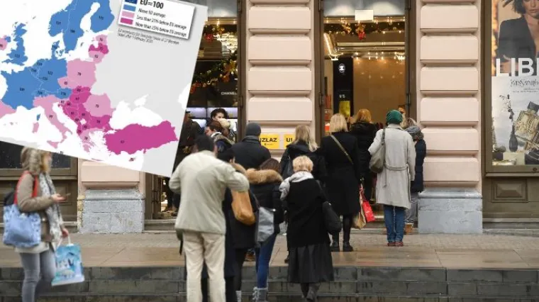 Po potro&scaron;nji, Hrvatska je na dnu Europe - od nas je gora samo Bugarska