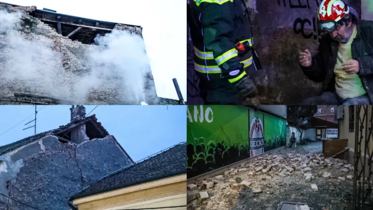 FOTO Pogledajte kako Petrinja izgleda nakon snažnog potresa i niza slabijih