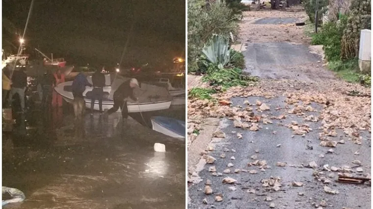 Spašavali barke, potopljene konobe, ceste natrpane kamenjem, mostovi porušeni...