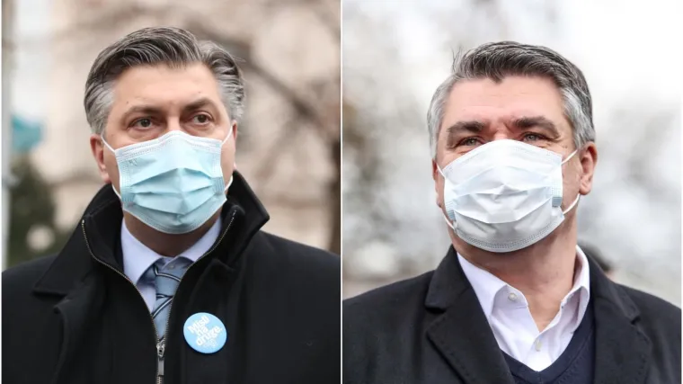 Milanović i Plenković obišli središte Petrinje