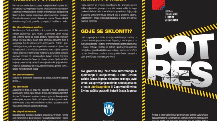 Donosimo detaljne upute; u zgradama nikada ne koristite dizalo