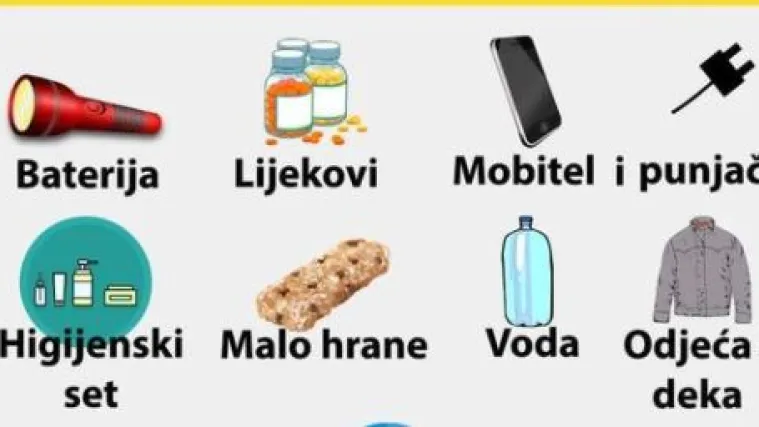 U slučaju potresa: Evo &scaron;to sve trebate imati u torbi za evakuaciju