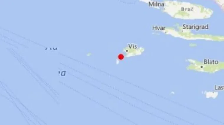 Trese se i Dalmacija: Vis pogodio potres jačine 3,1 po Richteru