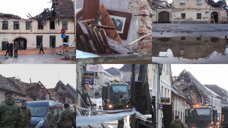 Potresne fotografije: Ovako izgleda Petrinja jutro nakon razornog potresa