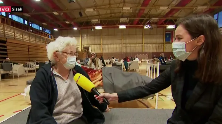 Sisačka bolnica i dalje neupotrebljiva, mje&scaron;tani zbrinuti u sportskoj dvorani: 'Nisam ba&scaron; najbolje kad sam u ovoj situaciji'