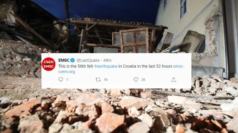 Hrvatsku od 6 ujutro pogodilo čak 19 potresa! Tlo ne prestaje podrhtavati