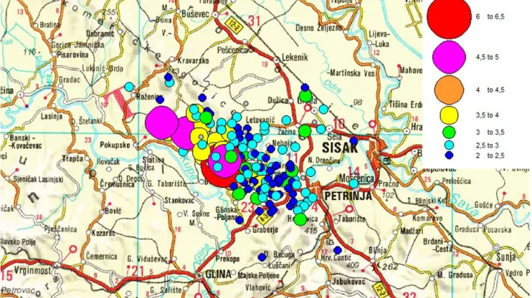 EMSC: Hrvatsku u 65 sati pogodila čak 132 potresa! Seizmolo&scaron;ki zavod objavio četiri grafa